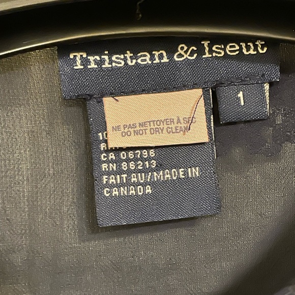 Tristan navy blue fitted lined dress - size 1 - Picture 6 of 7